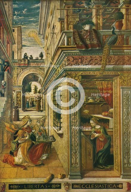 The Annunciation, with Saint Emidius, 1486, (1911). Artist: Carlo Crivelli