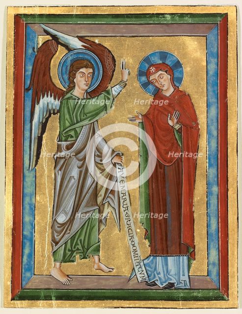 The Annunciation, about 1240. Creator: Unknown.