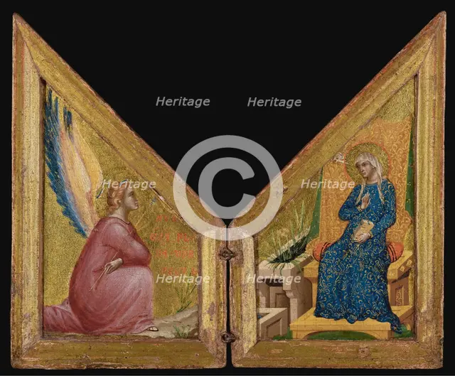 The Annunciation, about 1340-1345. Creator: Paolo Veneziano.