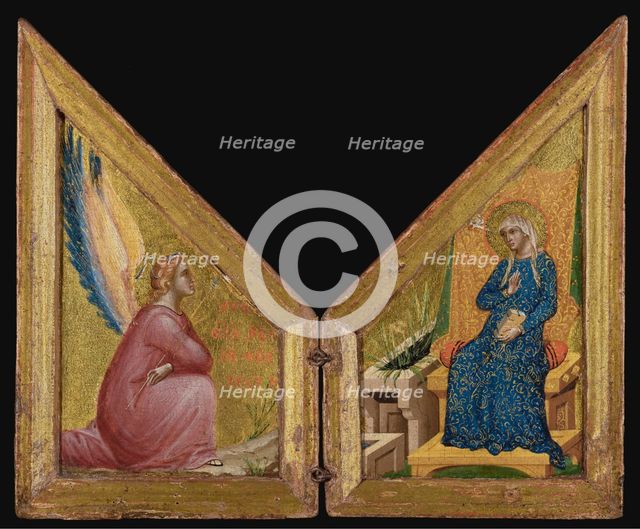 The Annunciation, about 1340-1345. Creator: Paolo Veneziano.
