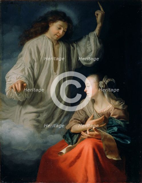 The Annunciation, about 1660-1665. Creator: Godfried Schalcken.