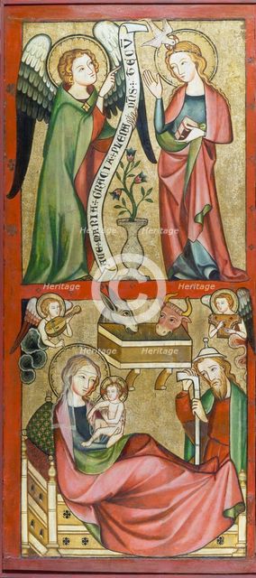 The Annunciation and the Nativity, 1325-1335. Creator: Rhenish Master c1332.