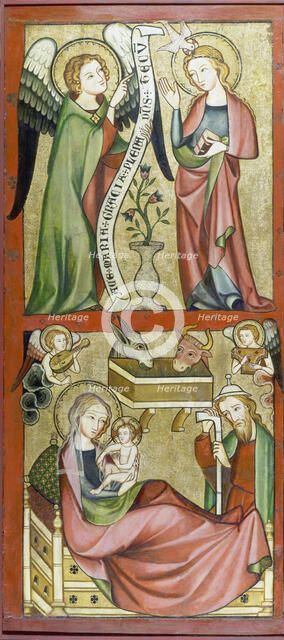 The Annunciation and the Nativity, 1325-1335. Creator: Rhenish Master c1332.