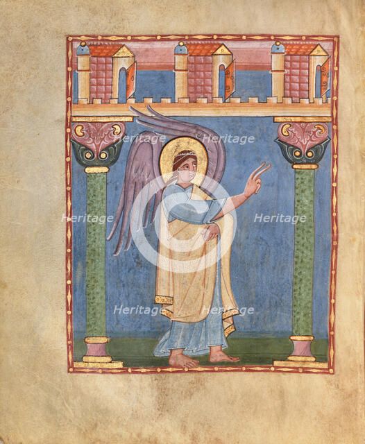 The Annunciation, Angel Gabriel, shortly after 1053. Creator: Unknown.