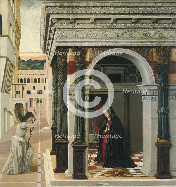 The Annunciation. Artist: Bellini, Gentile (ca. 1429-1507)