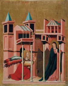 The Annunciation. Artist: Master of the Cini Madonna (active ca 1330)