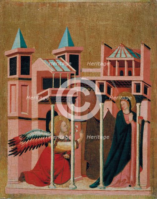The Annunciation. Artist: Master of the Cini Madonna (active ca 1330)