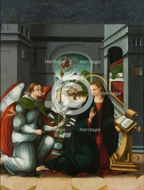 The Annunciation. Artist: Melgar, Andrés de (ca 1500-1557)