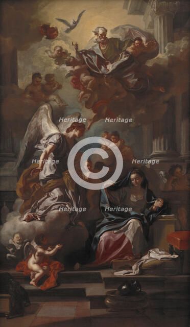 The Annunciation. Artist: Solimena, Francesco (1657-1747)