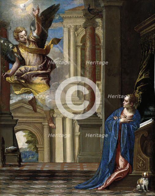 The Annunciation. Artist: Veronese, Paolo (1528-1588)