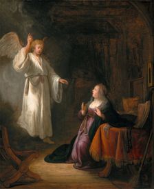 The Annunciation, between 1650 and 1655. Creator: School of Rembrandt Harmensz van Rijn
