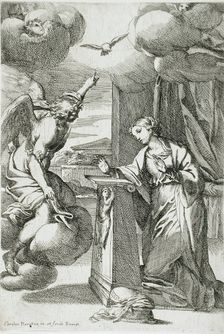 The Annunciation, between c1645 and c1650. Creator: Carlo Maratti