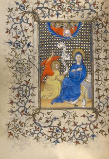 The Annunciation; Book of Hours, about 1410. Creator: Unknown