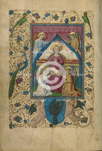 The Annunciation; Book of Hours, about 1460. Creator: Unknown.