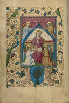 The Annunciation; Book of Hours, about 1460. Creator: Unknown