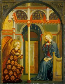 The Annunciation, c. 1423/1424. Creator: Masolino da Panicale