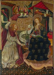 The Annunciation, c. 1457. Creator: Jaume Ferrer (Spanish, 1460/70)