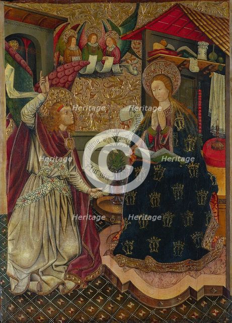 The Annunciation, c. 1457. Creator: Jaume Ferrer (Spanish, 1460/70).