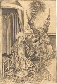 The Annunciation, c. 1480/1490. Creator: Israhel van Meckenem