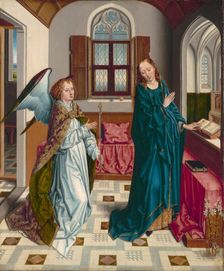 The Annunciation, c. 1480. Creator: Albert Bouts (Netherlandish, 1451-55-1549)