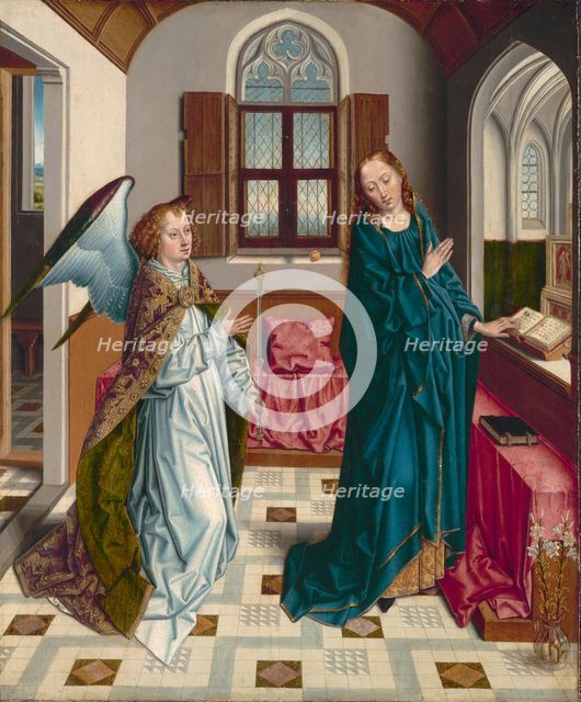 The Annunciation, c. 1480. Creator: Albert Bouts (Netherlandish, 1451-55-1549).