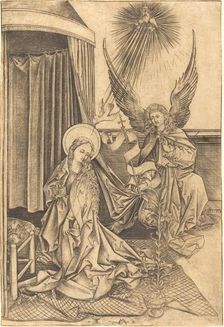 The Annunciation, c. 1480/1490. Creator: Israhel van Meckenem
