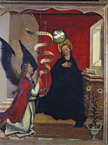 The Annunciation c. 1520, work by Juan de Borgoña