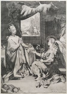 The Annunciation, c. 1585. Creator: Federico Barocci (Italian, 1528-1612)