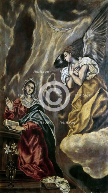 The Annunciation, c. 1610. Creator: El Greco, Dominico (1541-1614).