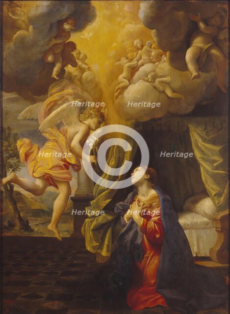 The Annunciation, c. 1615. Creator: Lanfranco, Giovanni (1582-1647).