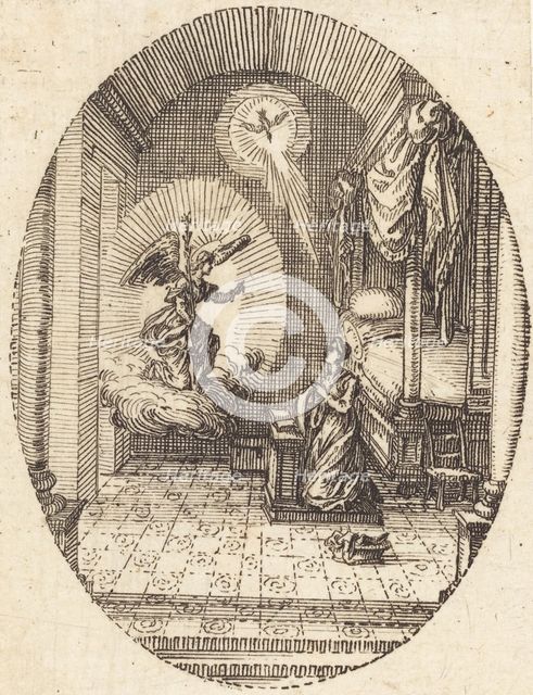 The Annunciation, c. 1631. Creator: Jacques Callot.