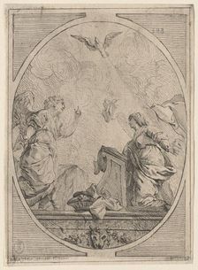 The Annunciation, c. 1730. Creator: Unknown
