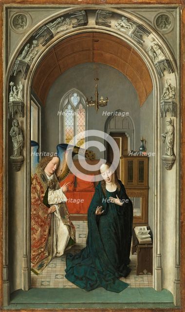 The Annunciation, c1445. Creators: Dieric Bouts, Workshop of Dieric Bouts.
