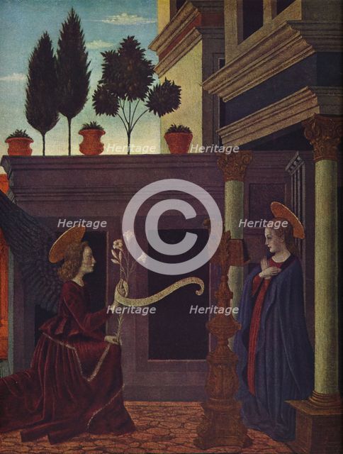 'The Annunciation', c1449-1454. Artist: Alesso Baldovinetti.