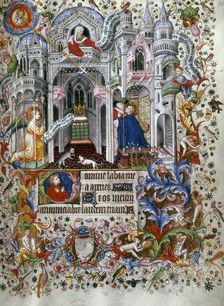 The Annunciation, c1407. Creator: Master of the Brussels Initials