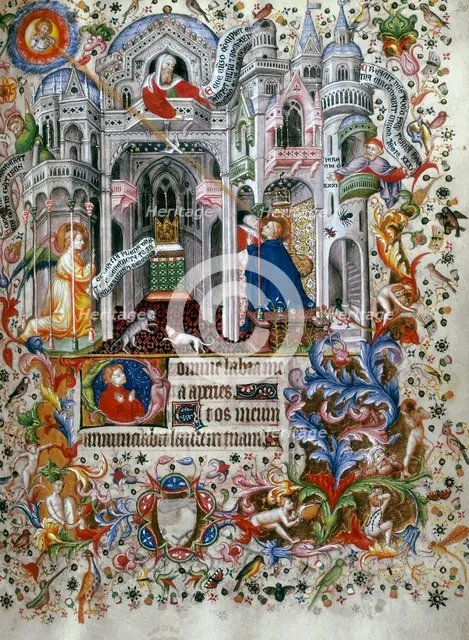 The Annunciation, c1407.  Creator: Master of the Brussels Initials.