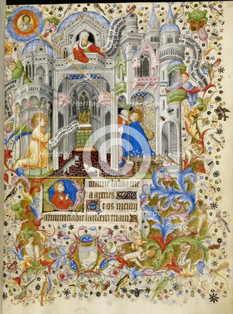 The Annunciation, c1407. Creator: Master of the Brussels Initials.