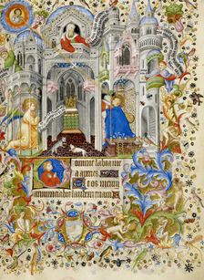 The Annunciation, c1407. Creator: Master of the Brussels Initials