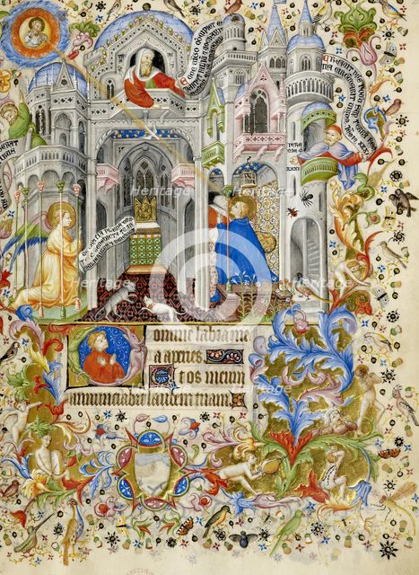 The Annunciation, c1407. Creator: Master of the Brussels Initials.