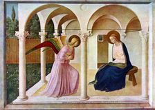 The Annunciation c1438-1445, (c1900-1920).Artist: Fra Angelico