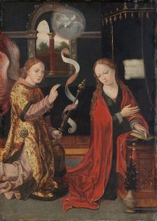 The Annunciation, c.1550. Creator: Anon
