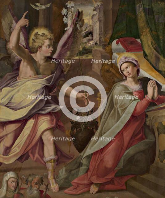 The Annunciation, c1565-1570. Creator: Marchetti; Marco (1526-1588).