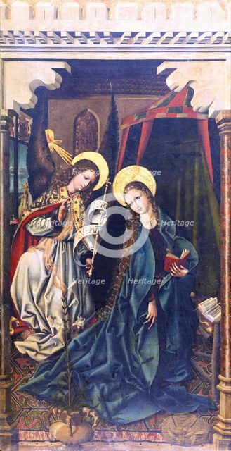 The Annunciation, c1500. Creator: Master of La Sisla.