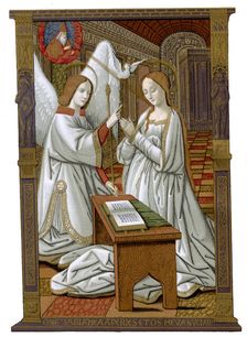 The Annunciation c1503, (1870). Artist: Franz Kellerhoven