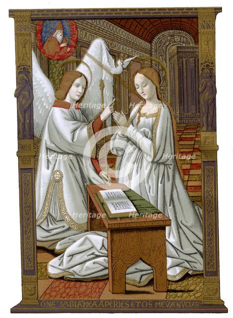 'The Annunciation', c1503, (1870). Artist: Franz Kellerhoven