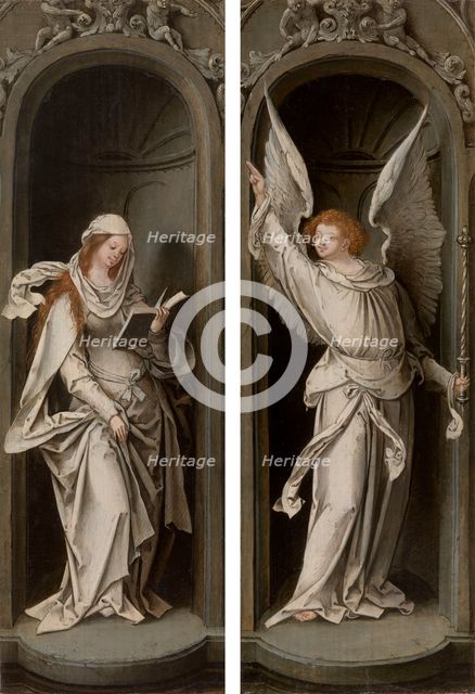The Annunciation, c1519. Creator: Master of the Antwerp Adoration.