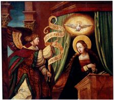 The Annunciation c1520. Creator: South German master (16th century)