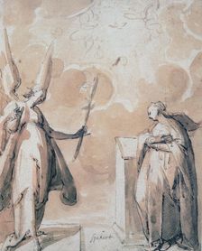 The Annunciation c1530-1577. Artist: Hans Speeckaert
