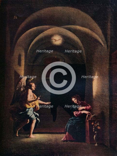 'The Annunciation', c1625-1630 (1931). Artist: Giovanni Battista Caracciolo.