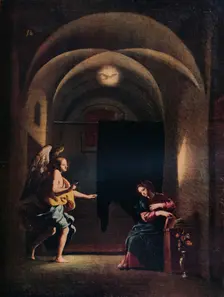 The Annunciation c1625-1630 (1931). Artist: Giovanni Battista Caracciolo